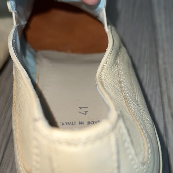 ERNESTO DOLLANI 6133 BEIGE LEATHER SLIP ON LOAFERS - Picture 11 of 15